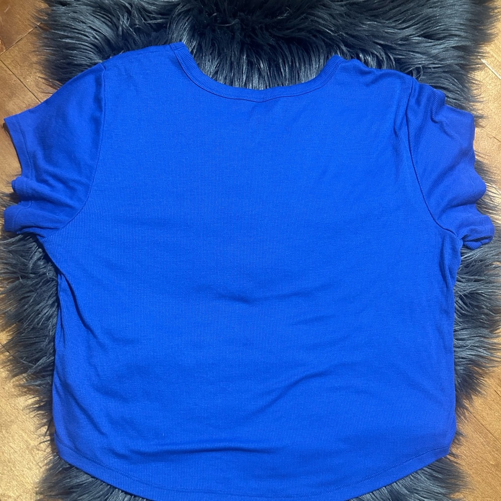 Old Navy Snug Crop Top Blue Size XL Tall - Picture 5 of 6